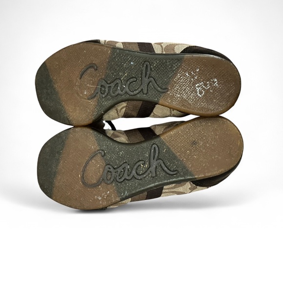 Coach Women's Tan and Brown Sneakers - Picture 5 of 6